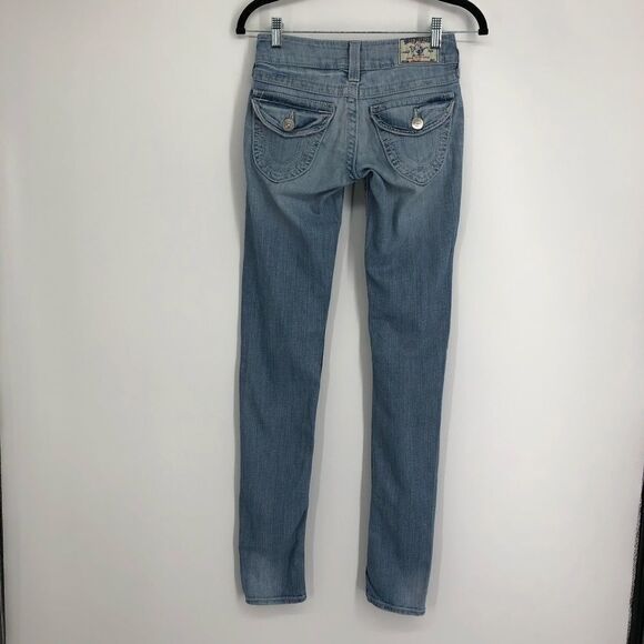 TRUE RELIGION Straight Skinny Jeans Light Wash - Picture 2 of 9